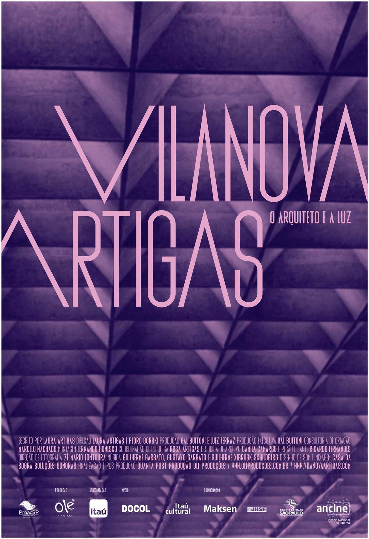 Cartaz do documentário 'Vilanova Artigas: o arquiteto e a luz'